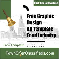 Free Graphic Design Ad Template for the food industry