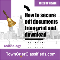 Free PDF Viewer - Does not allow download or printing